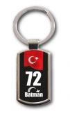 Schlüsselanhänger Türkei Batman 72 Türkiye Plaka 