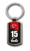 Schlüsselanhänger Türkei Burdur 15 Türkiye Plaka 
