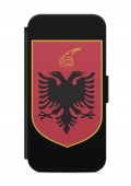 Huawei Albanien Fahne V6 Flipcase Tasche Flip Hülle Case Cover Schutz Handy