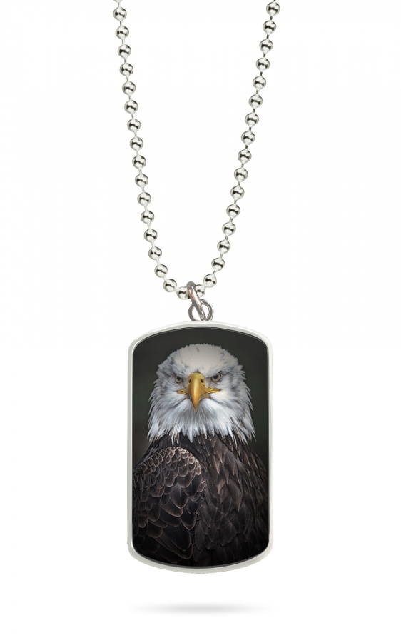 Kette Dog Tag Anhänger Adler Eagle