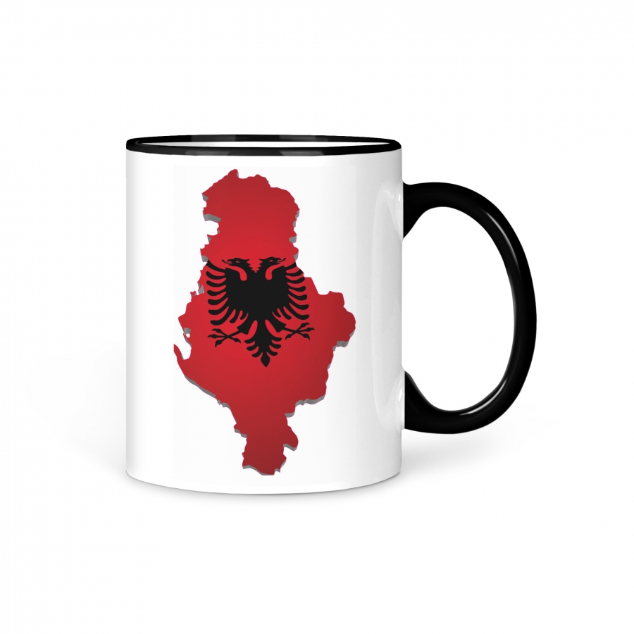 TASSE Kaffeetasse Albanien Fahne 5