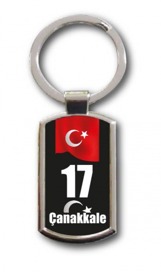 Schlüsselanhänger Türkei Canakkale 17 Türkiye Plaka 