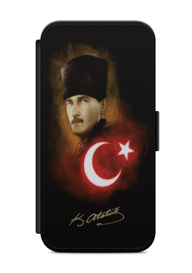 Huawei Atatürk Türkiye V2 Flipcase Tasche Flip Hülle Case Cover Schutz Handy
