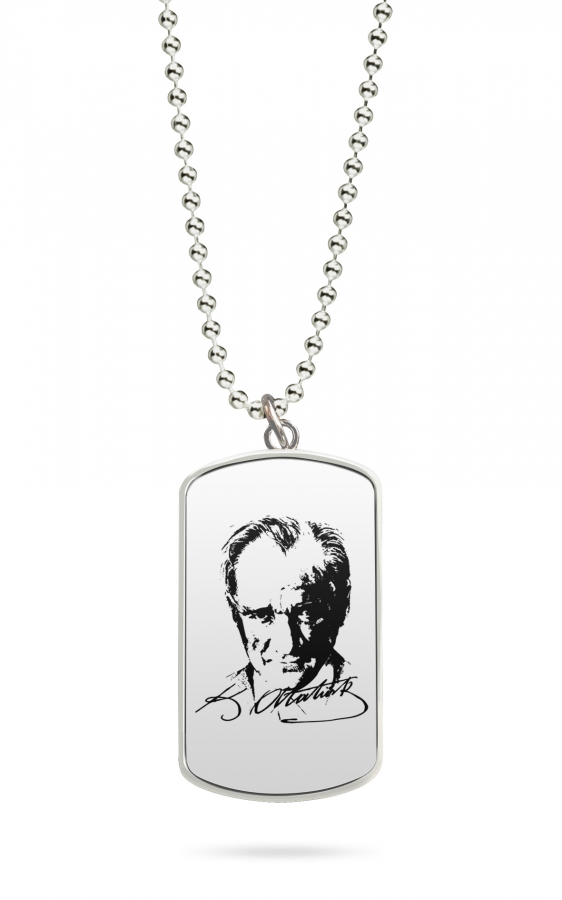 Kette Dog Tag Anhänger Atatürk Türkiye 5 