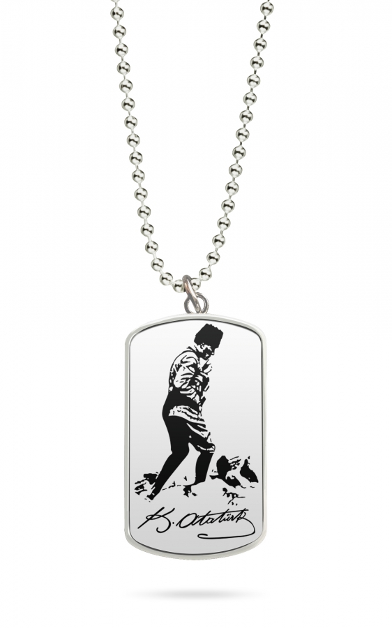 Kette Dog Tag Anhänger Atatürk Türkiye 7 