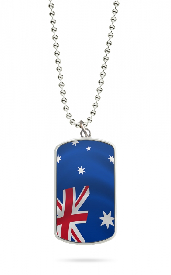 Kette Dog Tag Anhänger Australien Sydney 2 