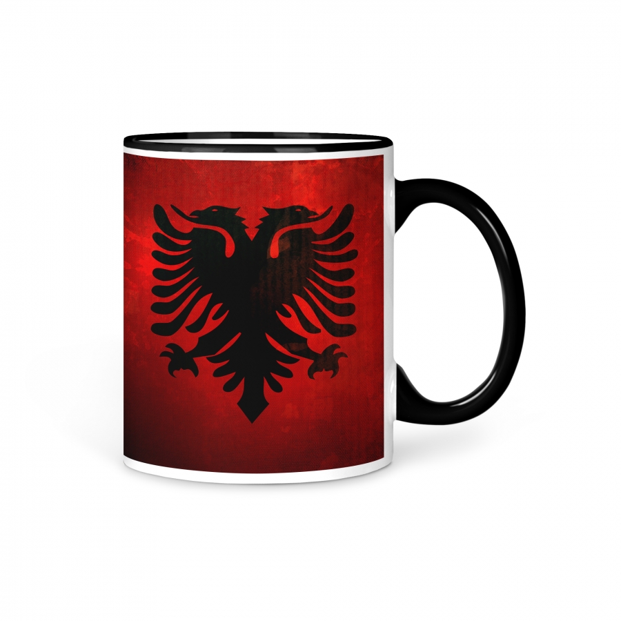 TASSE Kaffeetasse Albanien Fahne 1